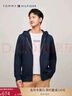 Tommy Hilfiger【抓絨保暖】秋冬男裝休閑純色連帽拉鏈開(kāi)衫重磅衛衣外套 曬單實(shí)拍圖