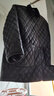 初語(yǔ)棉衣女2025冬季新款寬松復古菱格工裝大口袋絲光棕輕奢外套 黑色 M 曬單實(shí)拍圖