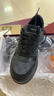 酷奇歐洲站高端厚底板鞋男真皮系帶小白鞋經(jīng)典老花時(shí)尚百搭增高餅 黑色 41 曬單實(shí)拍圖