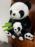 熊貓熊大熊貓毛絨玩具女孩熊貓玩偶娃娃公仔花花抱抱熊兒童畢業(yè)禮物男孩子布娃娃女生生日禮物女送女朋友同學(xué)陪睡覺(jué)抱枕仿真布偶小號創(chuàng  )意擺件30cm 曬單實(shí)拍圖