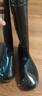 勝麗雨鞋高筒防水鞋戶(hù)外雨天耐磨膠鞋不易滑雨靴黑色41碼 1雙 曬單實(shí)拍圖
