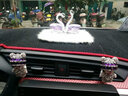 奔域 汽車(chē)香水座車(chē)載香水擺件車(chē)內天鵝韓國可愛(ài)高檔個(gè)性創(chuàng  )意女持久淡香車(chē)載香水座擺件飾品 粉色毛絨天鵝香水座擺件+長(cháng)方白色鉆防滑墊 玫瑰 曬單實(shí)拍圖