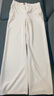 【哥弟制造商】天絲醋酸休閑褲女薄款寬松顯瘦窄版闊腿長(cháng)褲子 米白色 S 26 曬單實(shí)拍圖