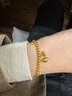 周六福古法黃金手鏈兩世歡手鏈手串生日禮物計價(jià)A198922約11.35g16cm 曬單實(shí)拍圖