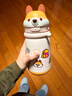 babycare兒童保溫杯嬰兒小松鼠寶寶1-3歲不銹鋼吸管水杯壺學(xué)生上學(xué)450ml 曬單實(shí)拍圖
