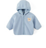 舒貝怡兒童外套男女童嬰兒衣服春秋款寶寶童裝保暖開(kāi)衫帶帽上衣藍色100 曬單實(shí)拍圖