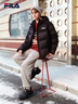 FILA 斐樂(lè )官方男士羽絨服2025冬季新款時(shí)尚休閑寬松保暖連帽外套 正黑色-BK 3XL 190/108A/XXXL 曬單實(shí)拍圖