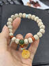 妍韻珠寶精品10x8mm星月菩提子手串南紅瑪瑙綠松石蜜蠟平安扣吊墜男女手鏈 曬單實(shí)拍圖