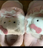百慕傾臣HelloKitty貓棉拖鞋女士冬季包跟2024新款毛絨防滑月子鞋棉鞋女款 kt貓【包根更保暖】 36-37 適合35-36 曬單實(shí)拍圖