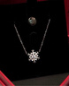 周六福（ZLF） S925銀飾項鏈女夢(mèng)幻雪花吊墜唯美浪漫銀飾鏈墜送女友 鏈墜鏈長(cháng)40+5cm 曬單實(shí)拍圖