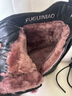 富貴鳥(niǎo)（FUGUINIAO）馬丁靴女鞋棉鞋女冬季外穿羊毛保暖防滑短靴女真皮靴子女英倫風(fēng) FG5021黑色[羊毛保暖] 38 曬單實(shí)拍圖