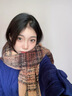多想余圣誕長(cháng)款圍巾女秋冬2026新款格子圍脖護頸保暖披肩加厚高級感學(xué)生 美拉德風(fēng)格子圍巾 曬單實(shí)拍圖