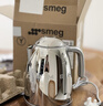 SMEG/斯麥格復古電熱水壺燒水壺KLF03家用1.7L大容量自動(dòng)斷電開(kāi)水電水壺煮茶泡茶水壺不銹鋼新年貨禮物 1.7L 電鍍銀色 曬單實(shí)拍圖