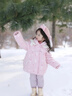 安奈兒（Annil）女童加絨雪地靴2025冬季新款保暖防水防滑厚底寶寶舒適休閑兒童鞋 粉色 31  內長(cháng)19.3/適合腳長(cháng)18.3 曬單實(shí)拍圖