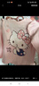 戴維貝拉Hello Kitty聯(lián)名兒童T恤女童抗菌打底衫秋裝上衣 曬單實(shí)拍圖