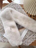 桂岐柔軟毛毛領(lǐng)圍巾韓版日系秋冬ins毛絨可愛(ài)少女圍脖加厚交叉款保暖 簡(jiǎn)約毛絨圍巾【米色80*13cm】 曬單實(shí)拍圖