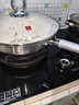 三禾0涂層炒鍋無(wú)涂層不粘鍋304鈦不銹鋼電磁爐通用炒菜鍋32cmLC32S16 曬單實(shí)拍圖