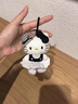 迪士尼2025年春新款hellokitty包包掛件鑰匙扣哈嘍kt貓毛絨玩偶公仔禮物 棕格子斗篷kitty掛件【愛(ài)心扣帶 曬單實(shí)拍圖