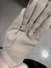 嫵（WOO）保暖手套輕奢德絨兔毛手套女冬季加絨保暖防寒可觸屏氣質(zhì)手套 米色 均碼 曬單實(shí)拍圖