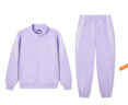 361°童裝 兒童套裝25秋季男女中大童校園復古針織運動(dòng)外套套裝 紫165 曬單實(shí)拍圖
