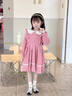 安妮優(yōu)兒（Anneyol）女童秋冬款連衣裙2025新款秋冬季小女孩公主裙秋裝兒童長(cháng)袖裙子 粉色加絨 160 曬單實(shí)拍圖