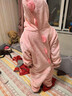 可歆寶貝女童恐龍衣服連體睡衣兒童防著(zhù)涼法蘭絨男童寶寶秋冬卡通男孩哈衣 粉色（恐龍連體） 120 碼建議5-6歲（身高115左右） 曬單實(shí)拍圖