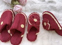 利達妮（TZLDN）【買(mǎi)一送一】結婚拖鞋女紅色一對情侶新郎新娘新婚喜慶保暖棉拖鞋 新娘+新郎【心選蝴蝶結】 38-39 女+42-43男 曬單實(shí)拍圖