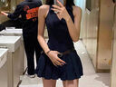 素織錦掛脖純欲連衣裙女裙子夏季女裝性感辣妹套裝v領(lǐng)無(wú)袖露肩吊帶短裙 掛脖辣妹無(wú)袖連衣裙+腰帶 M 【推薦體重80-110斤】 曬單實(shí)拍圖
