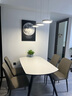 全友（QUANU）【迷瞪直播間】DW1159清甜四季 奶油風(fēng)家具巖板多功能餐桌椅客廳 黑白|巖板|功能圓餐桌B+餐椅灰*6 曬單實(shí)拍圖