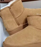 駱駝（CAMEL）懶人毛毛鞋雪地靴女反絨增高厚底冬季保暖靴 L23W275056 駝色 37 曬單實(shí)拍圖