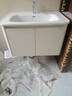 九牧（JOMOO）鋁合金浴室柜陶瓷一體盆洗臉盆柜組合80cm A2736-74AT-3 曬單實(shí)拍圖