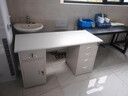 鋼制辦公室電腦桌子鐵皮單人帶鎖抽屜寫(xiě)字臺醫生財務(wù)鋼制工作臺 普通款辦公桌1.2米 曬單實(shí)拍圖