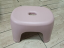 椅子奶油風(fēng)家用小凳子加厚塑料凳可疊放耐用兒童凳學(xué)生寢室矮凳 櫻花粉1個(gè) 曬單實(shí)拍圖