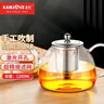 金灶（KAMJOVE）耐高溫玻璃泡茶壺 304不銹鋼內膽過(guò)濾花茶壺飄逸杯茶壺整套茶具 【A-08單泡茶壺】 800ml 曬單實(shí)拍圖