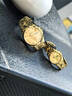 【9999足金?！壳閭H一對表進(jìn)口機械表24K黃金表瑞士新款男女表 R3305全金金面-情侶一對 附帶足金鑒定證書(shū) 30mm 女表直徑 曬單實(shí)拍圖