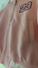 唐獅（TonLion）女童春季外套新款經(jīng)典復古棒球服上衣運動(dòng)服長(cháng)袖洋氣 粉色 130 曬單實(shí)拍圖