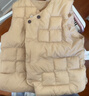 乖奇熊嬰幼兒三防羽絨馬甲冬季保暖寶寶輕薄鴨絨背心馬甲外套外出 曬單實(shí)拍圖