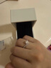 FEILACK鉆戒女莫桑石情侶鍍鉑金一對求結婚鉆戒鉆石對戒送女生情人節禮物 加冕一克拉對戒 曬單實(shí)拍圖