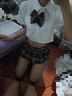 夜馳偽娘jk情趣制服水手服百褶裙男娘日系女裝cosplay學(xué)院性感純欲 【純欲校園JK-百夜月】領(lǐng)結上衣+百褶裙+T褲 均碼【體重80-120斤】隱私發(fā)貨 曬單實(shí)拍圖