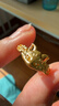 航民首飾狐貍面具 黃金戒指足金古法桃花戒 XYH2776工費190元/件 4.38g 曬單實(shí)拍圖