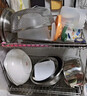 無印良品（MUJI）不銹鋼 雙層瀝水籃 廚房置物架碗架臺(tái)面碗碟架水池收納架 曬單實(shí)拍圖