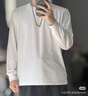 優(yōu)衣庫男裝女裝大師T AIRism棉混紡圓領(lǐng)T恤長(cháng)袖25秋冬新款479781 00 白色 L 曬單實(shí)拍圖