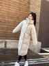 皮爾卡丹面包服長(cháng)款棉衣2026年新款棉服女韓版修身秋冬季外套保暖棉襖 米白色 L 110-125斤 曬單實(shí)拍圖