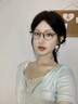 蔡司（ZEISS）鏡片歐陽(yáng)娜娜同款茶框近視眼鏡女素顏顯瘦可配度數小框眼睛架散光 透茶【明星同款】 配防藍光平光0度【贈運費險】 曬單實(shí)拍圖