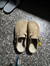 東園物作勃肯鞋男女同款包頭拖鞋秋冬情侶2025最新款時(shí)尚厚底休閑外穿拖鞋 卡其色【軟木厚底+牛反絨】 38 【正碼】 曬單實(shí)拍圖
