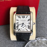 【二手99新】卡地亞表 坦克Tank Solo 自動(dòng)機械男表 玫瑰金 黃金 精鋼石英女腕表 二手鐘表 劉德華-白盤(pán)坦克W5330003 曬單實(shí)拍圖