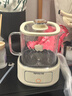 九陽(yáng)（Joyoung）凈萃養生壺迷你家用全玻璃煮茶器 輕音燉煮 1L辦公室0金屬0膠水恒溫燒水壺 WY103 曬單實(shí)拍圖