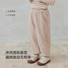 babylove寶寶奧粒絨褲子秋冬款毛絨保暖長(cháng)褲百搭束腳褲戶(hù)外休閑褲 曬單實(shí)拍圖