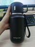cica保溫水杯壺男士款316不銹鋼戶(hù)外保溫杯大號茶水分離泡茶杯子2025 黑色600ml-316不銹鋼+保溫24H 曬單實(shí)拍圖