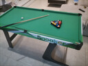 大雄（DAXIONG）兒童木制黑8桌球臺 小型美式英式臺球桌 兒童桌球玩具可折疊 特大號綠色折疊款1.6m 曬單實(shí)拍圖